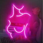éclairez Votre Espace Avec Le Néon Rose Buste, Beauté Artisanale !