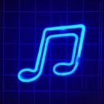 eclairez votre espace avec notre mini neon musique vibrant bleu 358 1