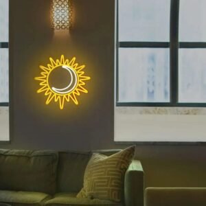 eclairez votre espace avec notre neon sun and moon mystique 130 1