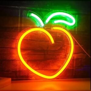 éclairez Votre Vie Avec Le Mini Néon Peach, Douceur Garantie !