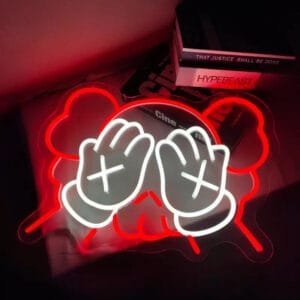 éclairez Votre Vie Avec Le Néon Kaws Style Et élégance Assurés! Rouge