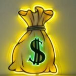 éclat De Réussite : Le Néon Uv Moneybag Qui Illumine Votre Succès !