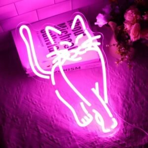éveillez Votre Espace Avec Le Captivant Néon Night Cat !