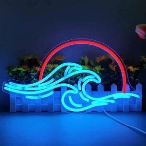 éveillez Votre Espace Avec Le Néon Japan Wave, Une élégante Sérénité !