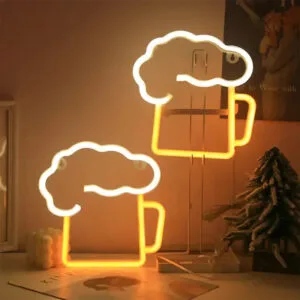 Illuminez Vos Soirées Avec Notre Mini Néon Bière Chaleureux!