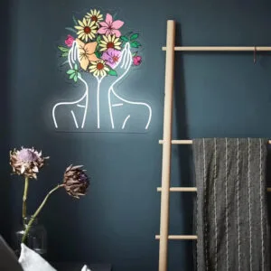 Illuminez Votre Décor Avec La Magique Néon Flower Lady Uv!