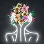 illuminez votre decor avec la magique neon flower lady uv 342 1