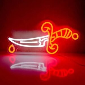 illuminez votre espace avec la neon dague affutee elegante 531 1