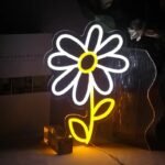 illuminez votre espace avec le neon floral marguerite 833 1