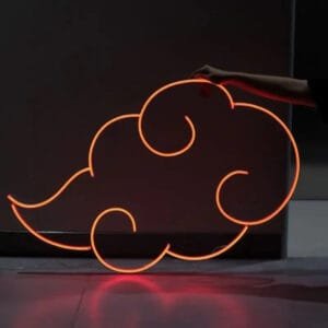 Illuminez Votre Espace Avec Le Néon Nuage Akatsuki Unique! 80cm