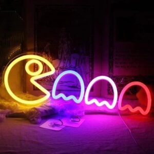 illuminez votre espace avec le neon pacman retro et ludique 494 1