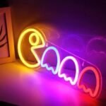 illuminez votre espace avec le neon pacman retro et ludique 773 1