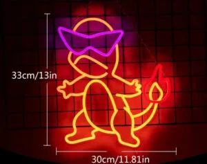 Illuminez Votre Espace Avec Le Néon Salamèche Enflammé!