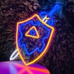 illuminez votre espace avec le neon triforce zelda 897 1