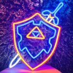 illuminez votre espace avec le neon triforce zelda 947 1
