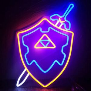 illuminez votre espace avec le neon triforce zelda 971 1