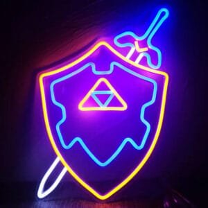 Illuminez Votre Espace Avec Le Néon Triforce Zelda! ✨