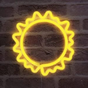 Illuminez Votre Espace Avec Notre Mini Néon Soleil éclatant! Jaune
