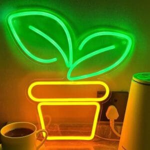 Illuminez Votre Espace Avec Notre Néon Plantes Artisanale! 1