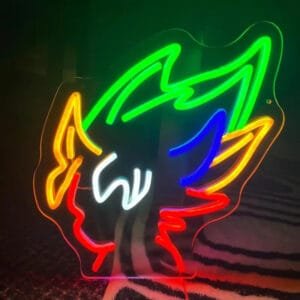 Illuminez Votre Espace Avec Notre Néon Saiyan épique Et Dynamique!