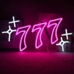 illuminez votre monde avec le neon 777 chance et joie garanties rose 822 1