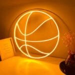 Illuminez Votre Passion Avec Notre Néon Basketball Dynamique! - Orange