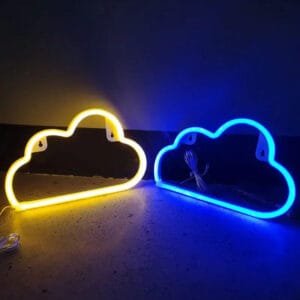 Illuminez Votre Univers Avec Notre Mini Néon Nuage Magique! Bleu