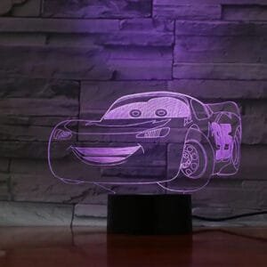 Lampe De Chevet Flash Mcqueen: éclairez Les Rêves Des Fans Disney Pixar!
