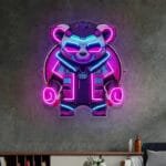 Lumineux Pandapunk: L’adorabilité Punk Qui Illumine Votre Univers! 50cm