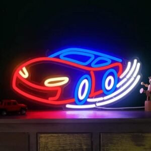 Néon Flash Mcqueen : Illuminez La Chambre Avec Vitesse Et éclat !