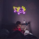 Plongez Dans La Magie Avec Notre Néon Axolotl Apaisant !