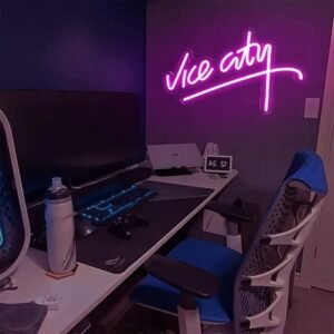 plongez dans les annees 80 avec notre mini neon vice city 157 1