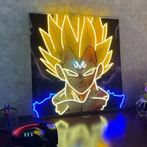 Transformez Votre Espace Avec Le Néon Vegeta, Puissance Et Art Fusionnés! 2 Transformez Votre Espace Avec Le Néon Vegeta Puissance Et Art Fusionnés! - 45cm