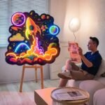 Voyage étoilé : Illuminez Votre Univers Avec Le Néon Cosmos !